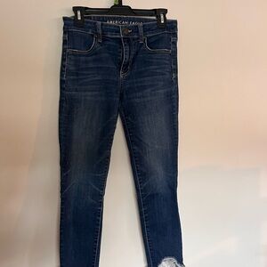 American Eagle Outfitters Women's Blue Jeans size 4 next level stretch